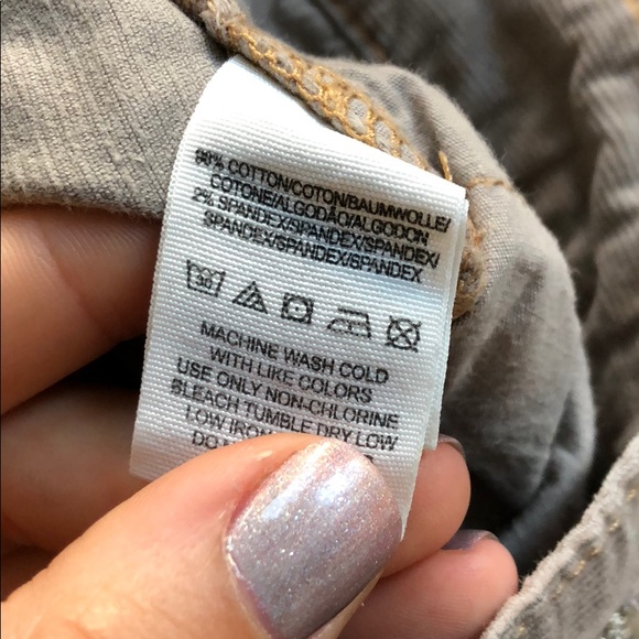 Free People Skinny Corduroy Tan Pants - Picture 3 of 7